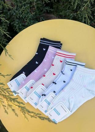 Жіночі шкарпетки з сердечками, nicesocks 36-40р