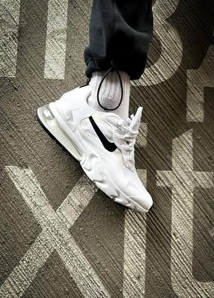 Nike air max 270 react "white black"2 фото