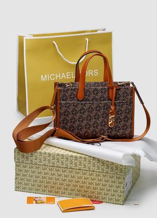 Сумка michael kors gigi brown арт 99317 25 х 17 х 7 см