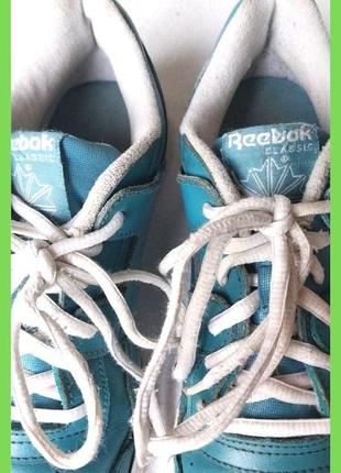 Кроссовки кожа унисекс reebok оригинал, 25 см р.eur 37.5 us6 фабричная прошивка8 фото