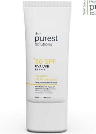 Крем зволожуючим з spf 50 purest solutions