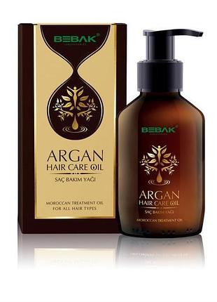 Масло для догляду за волоссям bebak argan 100 мл1 фото