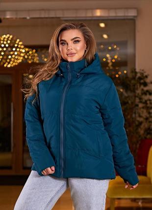 Жіноча демісезонна куртка великого розміру: 48-50, 52-54, 56-58, 60-62 багато кольорів