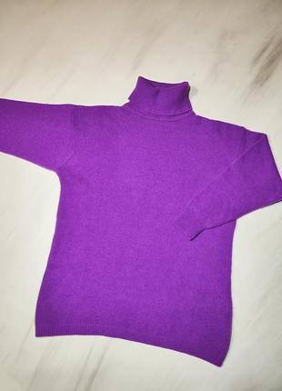 Trendy 💜насыщенный светло фиолетовый гольф

20% ангора, 70% шерсть6 фото