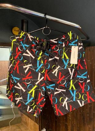 Calvin klein шорти плавки пляжні swim sport casual8 фото