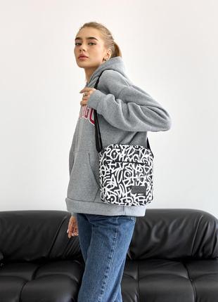 Жіноча сумка через плече месенджер sambag makros принт "graphity"