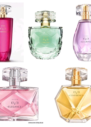 Парфумна вода avon eve confidence, elegance, thruth, become1 фото