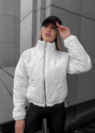 Жіноча весняна куртка : білий, бежевий, чорний с-м, л-хл2 фото