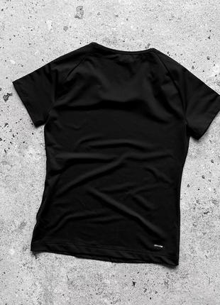 Adidas climalite women’s black short sleeve sport t-shirt 3-stripes женская, черная, спортивная футболка5 фото