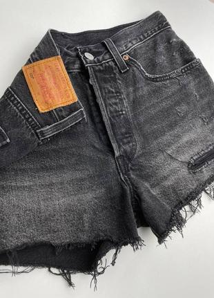 Женские джинсовые шорты levi’s premium 501 оригинал3 фото