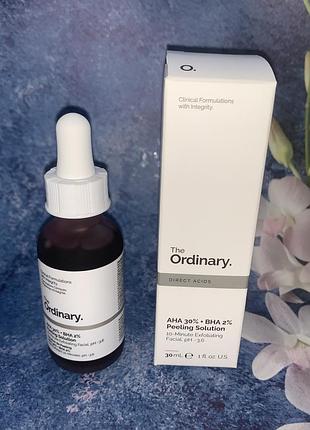 Кислотный пилинг для лица the ordinary aha 30% + bha