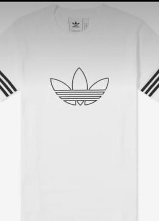 Футболка белая l3v3l adidas оригинал