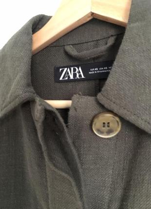 Zara belted overshirt рxs4 фото