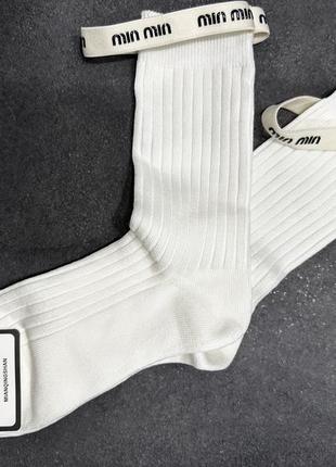 Носки в стиле miu miu