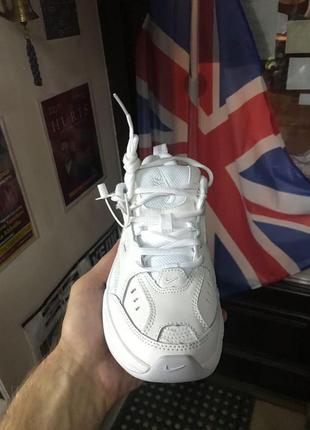 Кроссовки nike m2k tekno white leather натуральная кожа4 фото