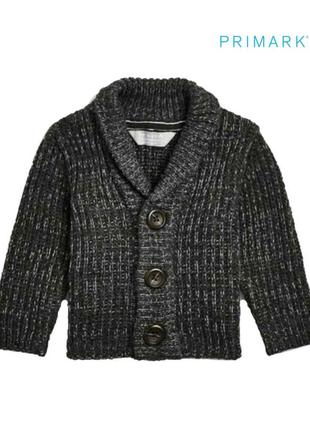 В'язана кофта светр кардиган на хлопчика primark 6-9 міс/74 см