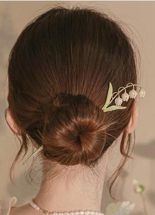 Китайская палочка для волос ландыши