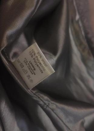 Пальто шерстяне довге сіре від бренду rinna rossi, 40 p.7 фото