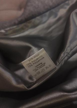 Пальто шерстяне сіре довге від бренду rinna rossi, 40 p.8 фото