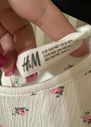 Платье с пышкой юбкой в цветочек h&m6 фото
