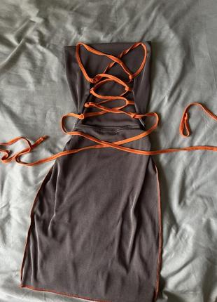 Платье на завязках от plt2 фото