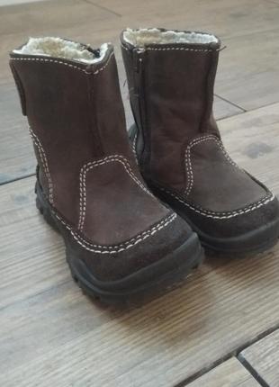 Зимние кожанные ботинки, сапожки