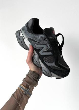 Кроссовки замшевые женские демисезонные 9060 black