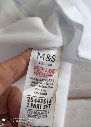 Сорочка шкільна marks & spencer 9-10 років\140 сантиметрів6 фото