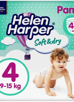 Подгузники helen harper soft&dry maxi размер 4 (9-15 кг) 44 шт (5411416031703) (271440)