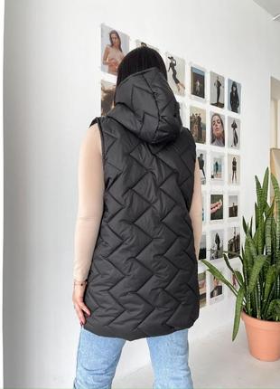 Жіноча стьобана весняна жилетка,женская тёплая весенняя жилетка,безрукавка,жилет тепла тёплая