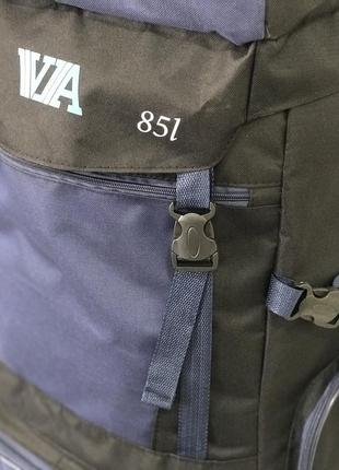 Рюкзак туристичний va t-04-3 85л, синій9 фото