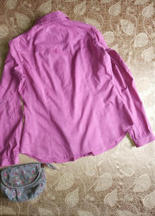 Рубашка блуза розовая esprit р.46-48,м,uk122 фото
