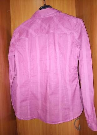 Рубашка блуза розовая esprit р.46-48,м,uk124 фото