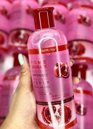 Тонер для особи farm stay visible difference toner pomegranate1 фото