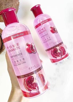 Тонер для особи farm stay visible difference toner pomegranate2 фото