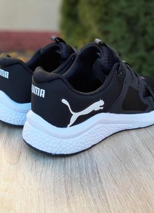 👟 кроссовки puma hybrid racer черные на белой / наложка bs👟5 фото