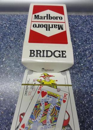 Редакція, вінтаж: карти marlboro bridge.(бельгія). запечатані!