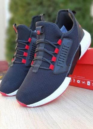 👟 кроссовки рума hybrid rocket v2 retaliate черные с красным/наложка bs👟9 фото