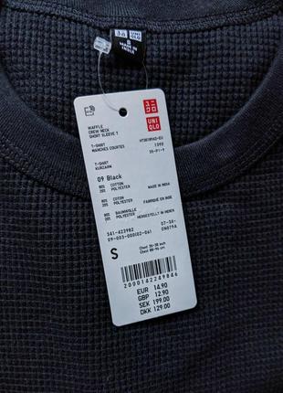 Вафельная футболка uniqlo (s)3 фото