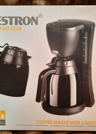 Кавоварка, крапельна bestron acm730td з двома термоблоками