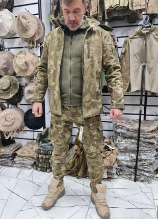 Тактична куртка піксель combat туреччина  софтшел камуфляж зсу