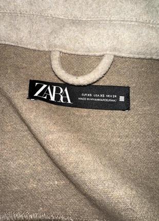 Пальто рубашка zara с поясом7 фото