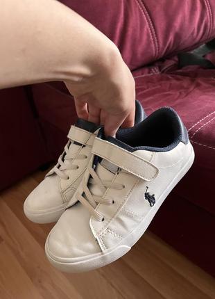 Кросівки білі кеди polo ralph lauren