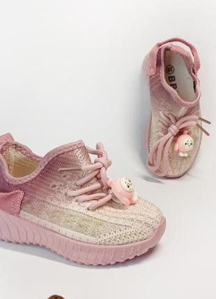 Детские текстильные летние извые кроссовки для девочки4 фото