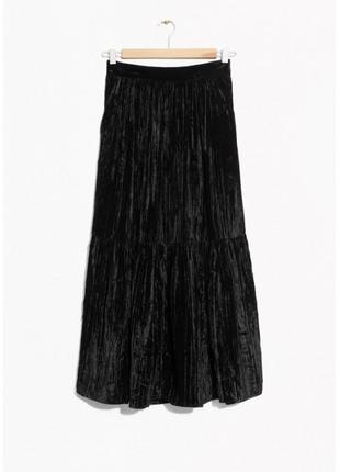 Изысканная черная юбка cos & other stores1 фото