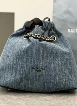 Сумка balenciaga джинсова сумка сумка брендова жіноча сумка4 фото