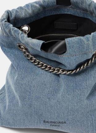 Сумка balenciaga джинсова сумка сумка брендова жіноча сумка1 фото