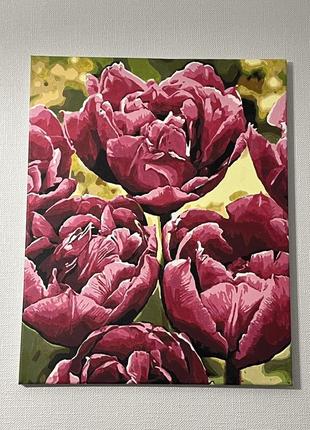 Картина квіти піони