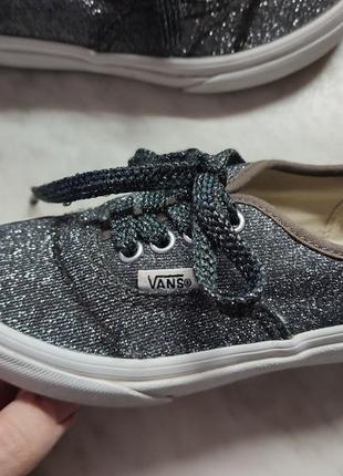 Блестящие кеды, мокасины vans 18,5 см по внутренней

стельке9 фото