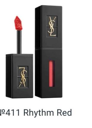 Рідка помада для губ yves saint laurent vernis a levres vinyl cream 411